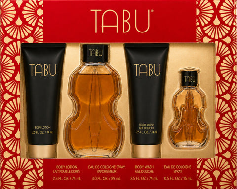 TABU 4pc GIFT SET, EDC, EDC MINI, WASH, LOTION