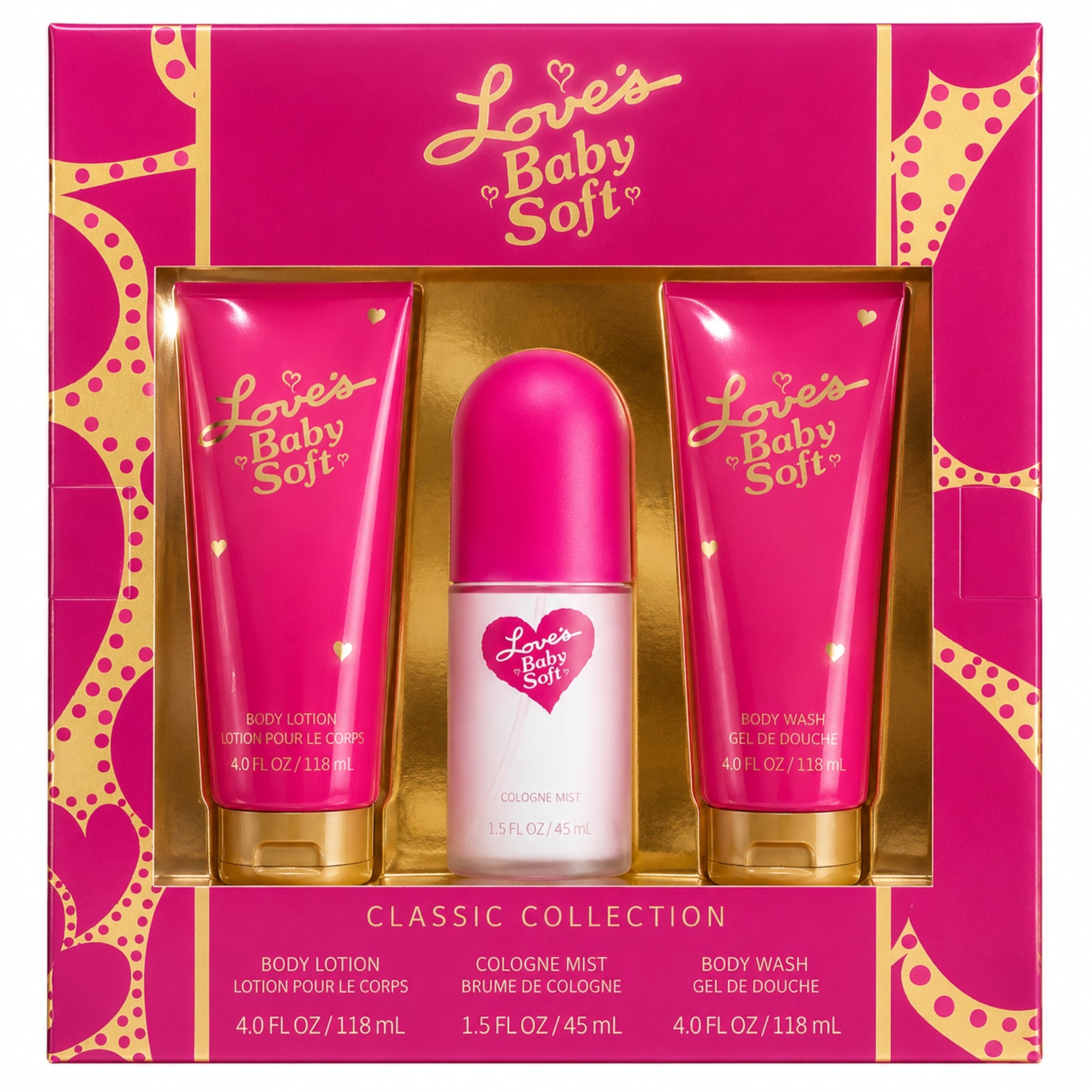 LOVE'S BABY SOFT 3pc GIFT SET, COLOGNE, WASH, LOTION