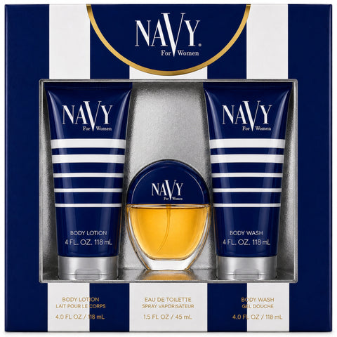 NAVY FOR WOMEN 3pc GIFT SET, EDT, WASH, LOTION