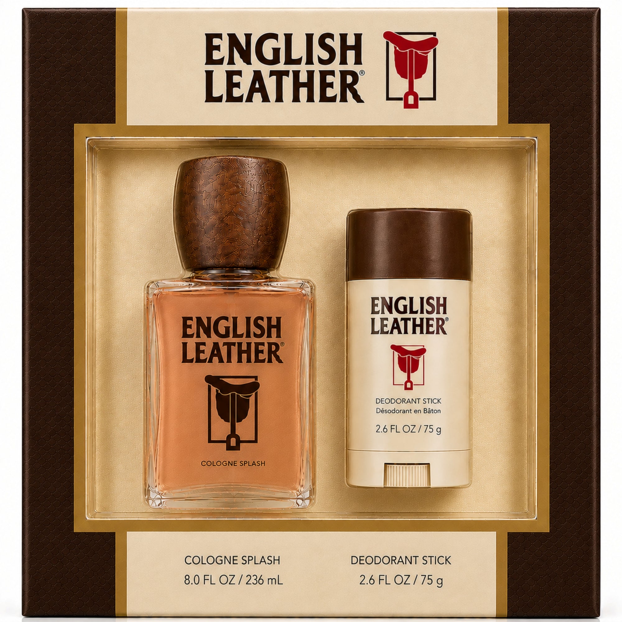 ENGLISH LEATHER 2pc GIFT SET, 236 ml COLOGNE, DEO