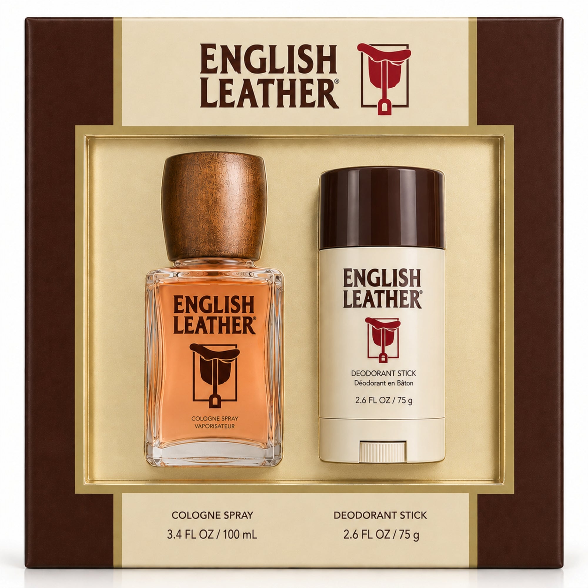ENGLISH LEATHER 2pc GIFT SET, 100 ml COLOGNE, DEO