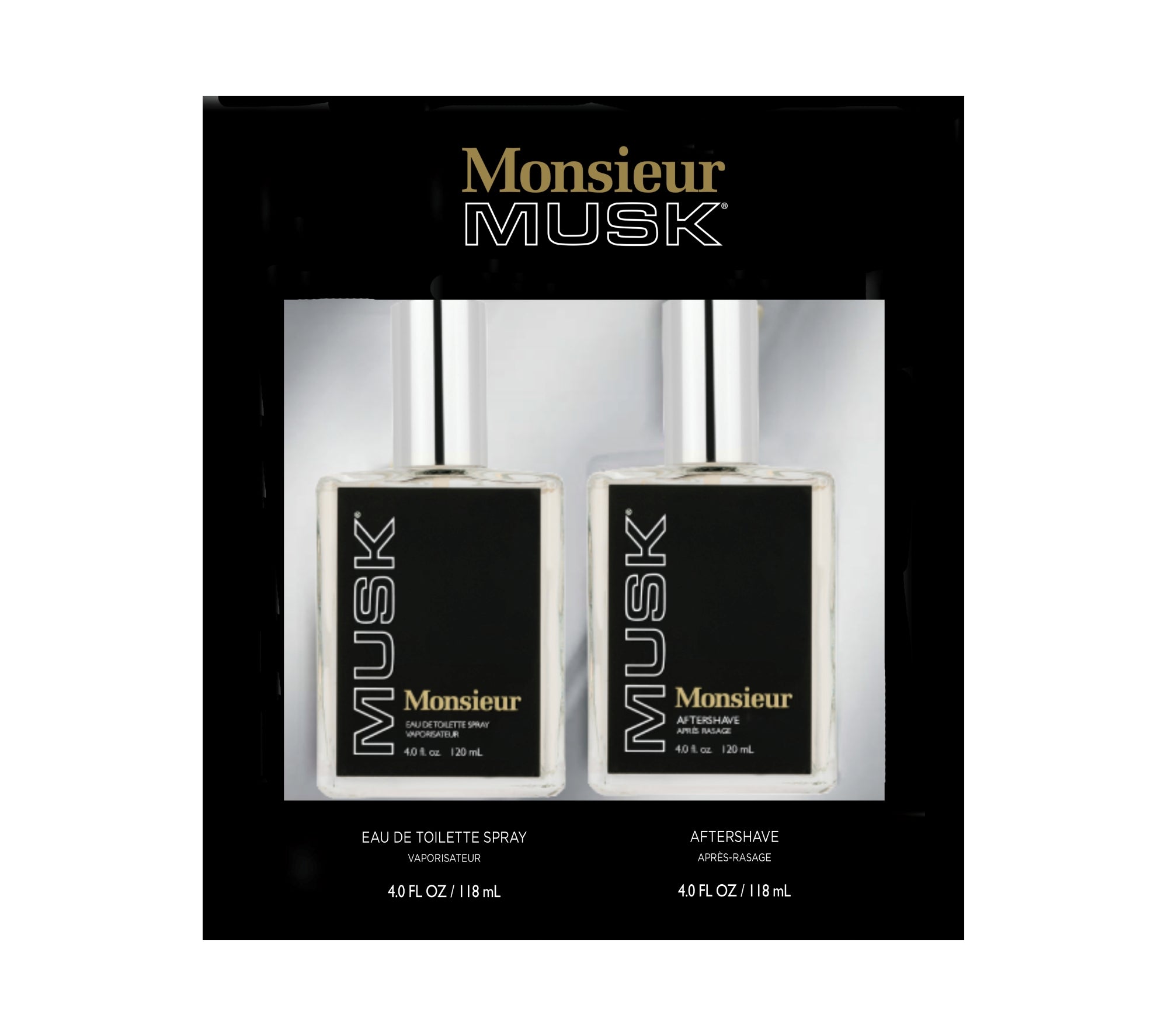 MONSIEUR MUSK 2pc GIFT SET, EDT, AFTERSHAVE