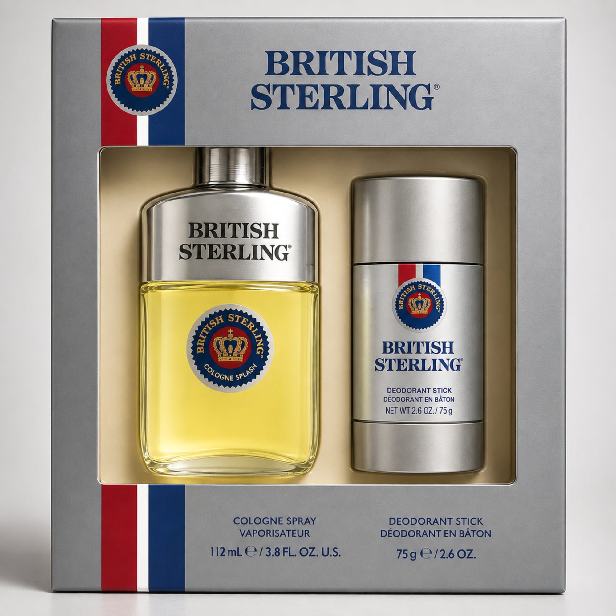 BRITISH STERLING 2pc GIFT SET, COLOGNE, DEO