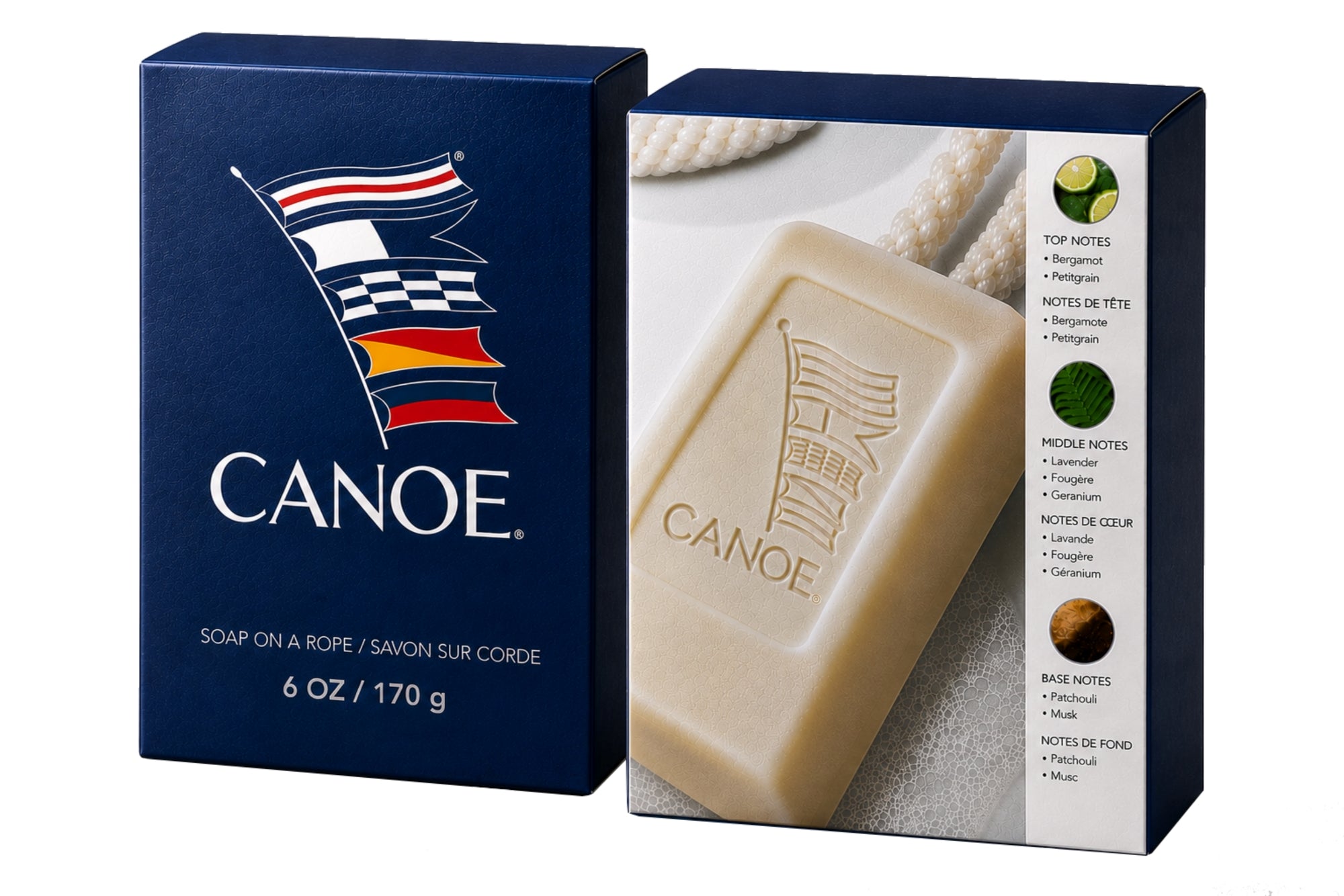 CANOE SOAP ON A ROPE 6 OZ / 170 G