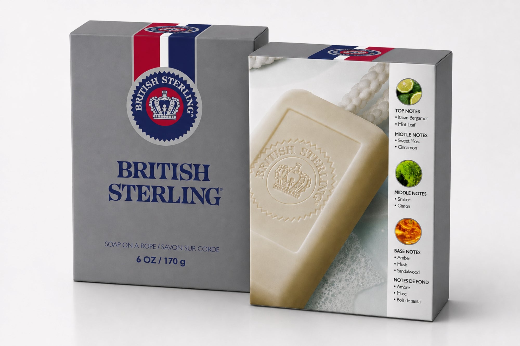 BRITISH STERLING SOAP ON A ROPE 6 OZ / 170 G