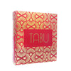 Tilted back view of Tabu 3-piece gift set packaging box. 